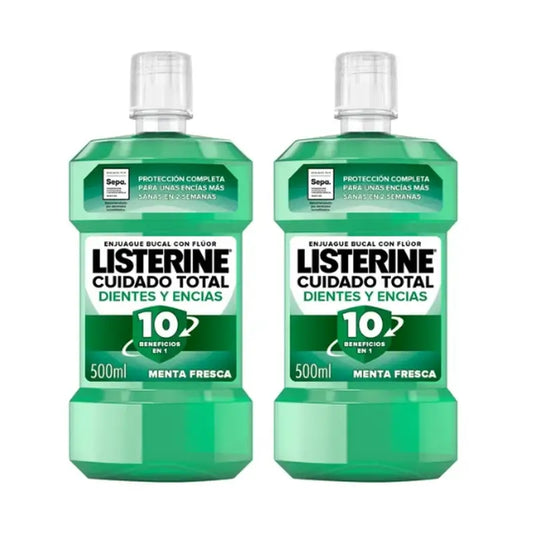 Listerine Duplo - Teeth & Gums Mouthwash, 2 x 500 Ml