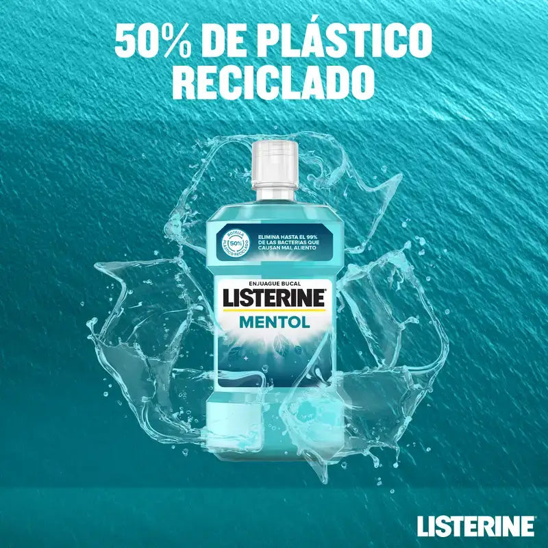 Listerine Duplo Menthol, 2 x 500Ml + Ct 95Ml