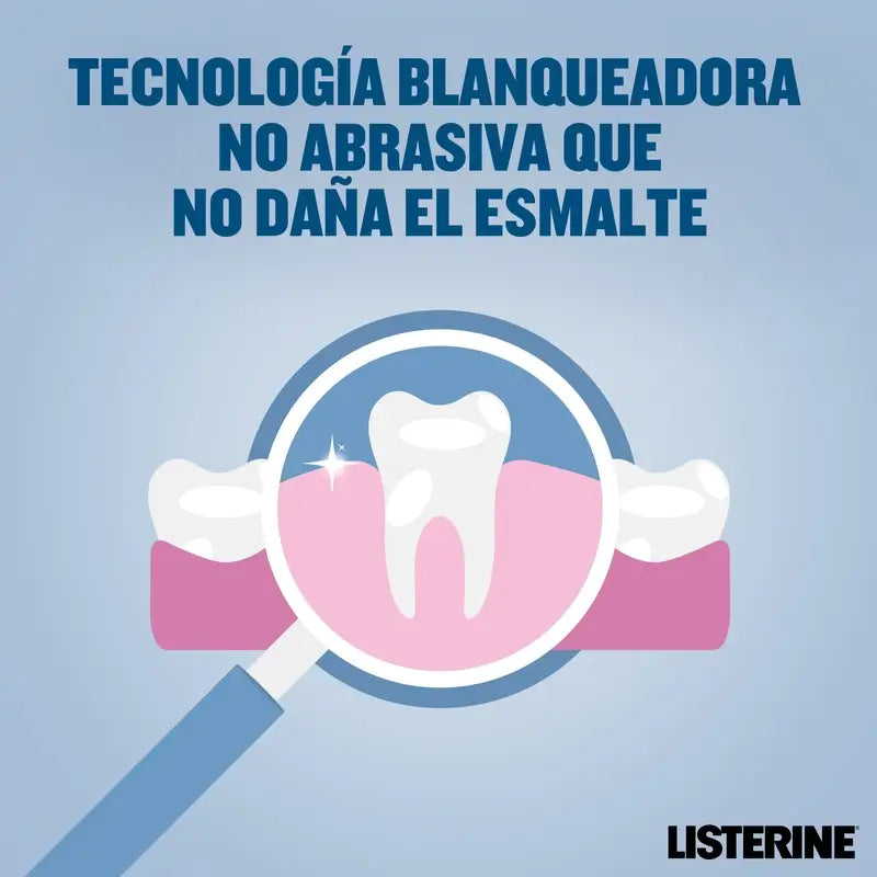 Listerine Mouthwash, Advanced Whitening, Alcohol Free, Mild Mint, 500ml