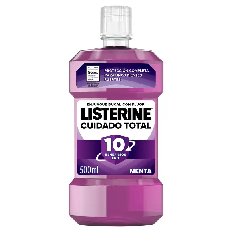 Listerine Total Care Mouthwash Mint Flavour, 500 Ml