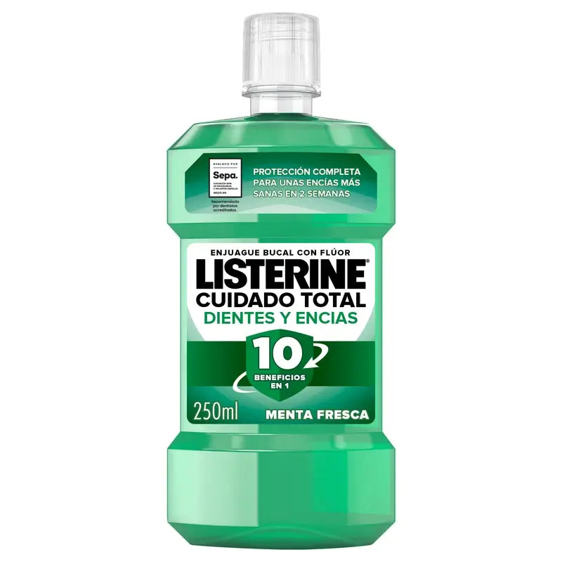 Listerine Tooth & Gum Protection Mouthwash, Fresh Mint, 250 Ml