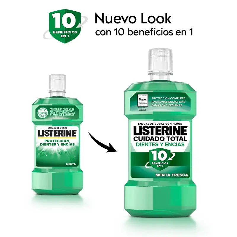 Listerine Tooth & Gum Protection Mouthwash Fresh Mint, 500 Ml