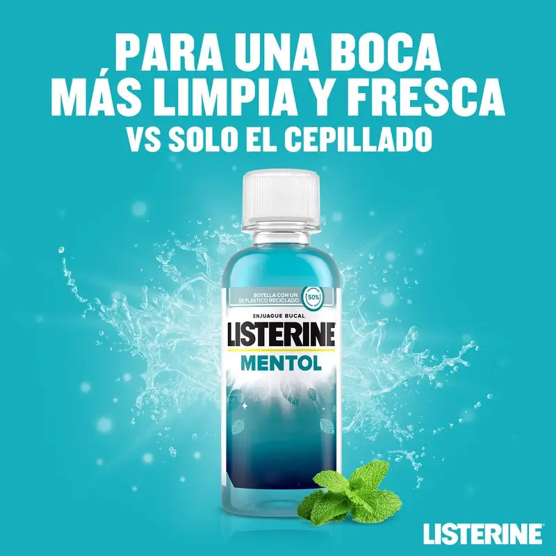 Listerine, Menthol Mouthwash, 95 ml