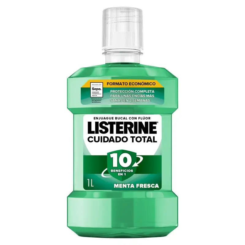 Listerine Tooth & Gum Protection Mouthwash, Fresh Mint, 1L