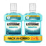 Listerine Mouthwash Menthol Flavour Plaque Protection, Strengthens teeth, Pack of 2 x 1000ml.