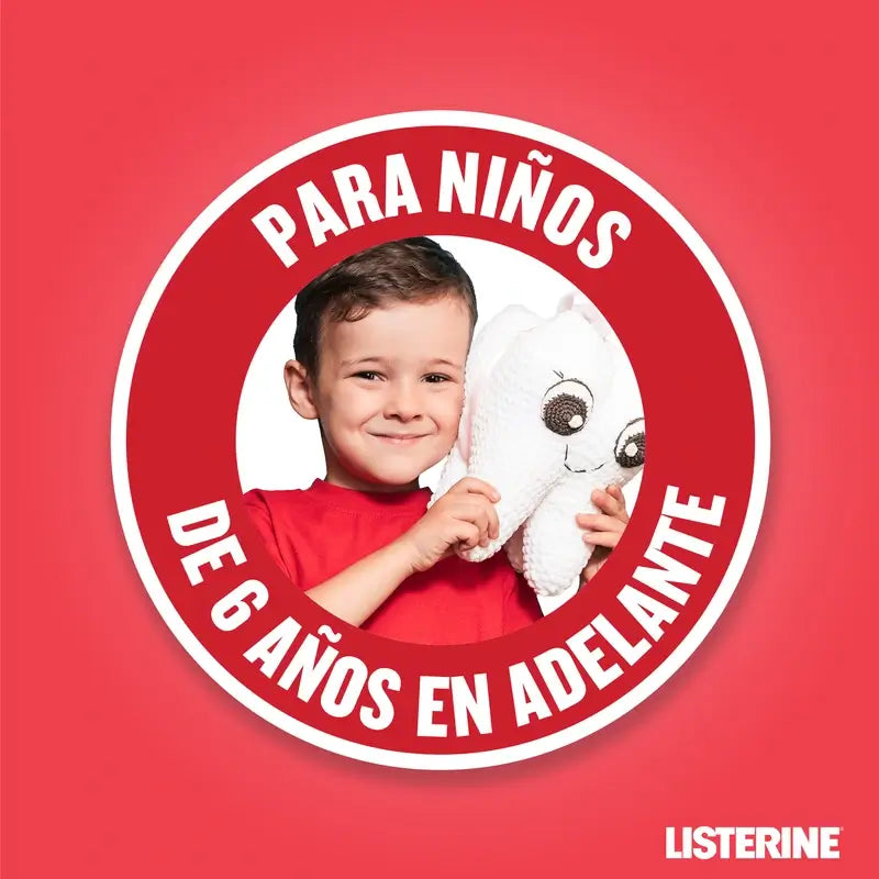 Listerine Children's Alcohol-Free Mouthwash, Caries Protection, Fluoride, 500ml