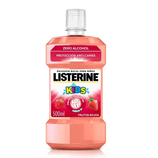 Listerine Children's Alcohol-Free Mouthwash, Caries Protection, Fluoride, 500ml