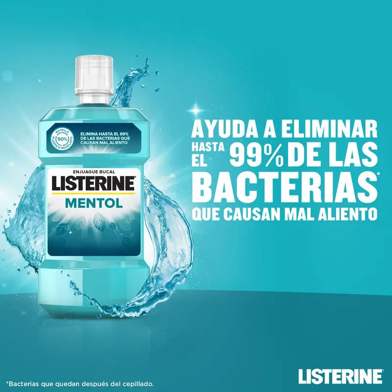 LISTERINE Menthol Mouthwash, 500 ml