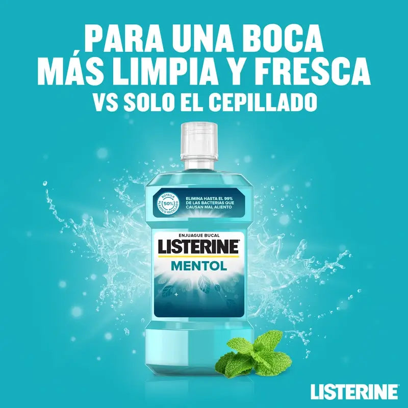 LISTERINE Menthol Mouthwash, 500 ml
