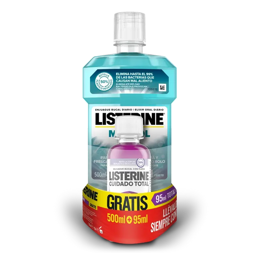 Listerine Menthol 500Ml + Ct 95Ml