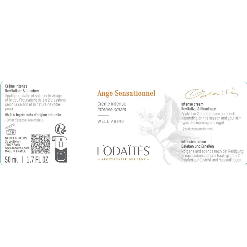 L'Odaïtès Facial Ange Sensationnel - Intense Cream , 50 ml