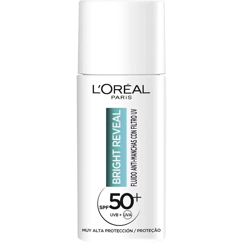 L'Oréal Paris Bright Reveal Anti-Blemish Moisturising Fluid With Uv Filter Spf50+ And Niacinamide