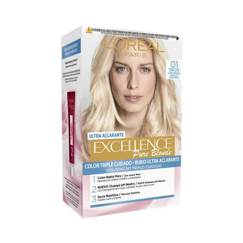 L'Oréal Paris Excellence Pure Blonde Ultra-Lightening - Shade 01 Ultra Light Natural Blonde