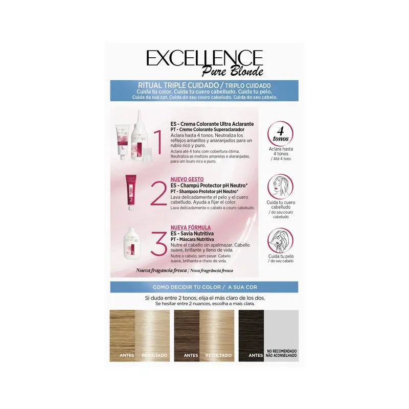 L'Oréal Paris Excellence Pure Blonde Ultra-Lightening - Shade 01 Ultra Light Natural Blonde