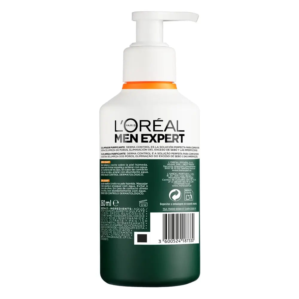 L'Oreal Paris Men Expert Derma Control Cleansing Gel , 260 ml