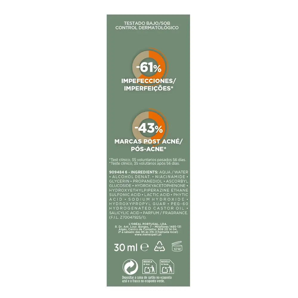 L'Oreal Paris Men Expert Derma Control Serum, 30 ml