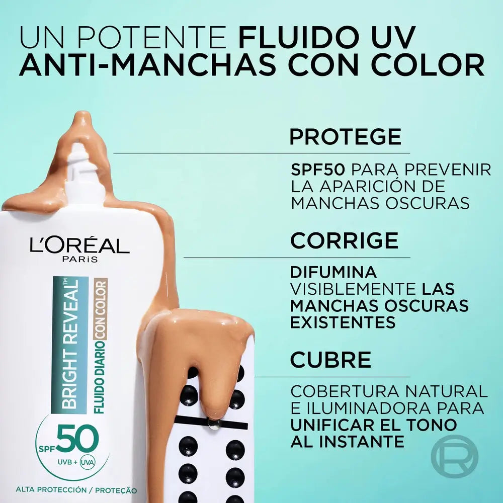 L'Oreal Paris Skincare Uv Bright Reveal Medium , 50 ml