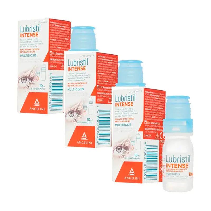 Lubristil Intense Multidose, Pack 3 x 10 ml