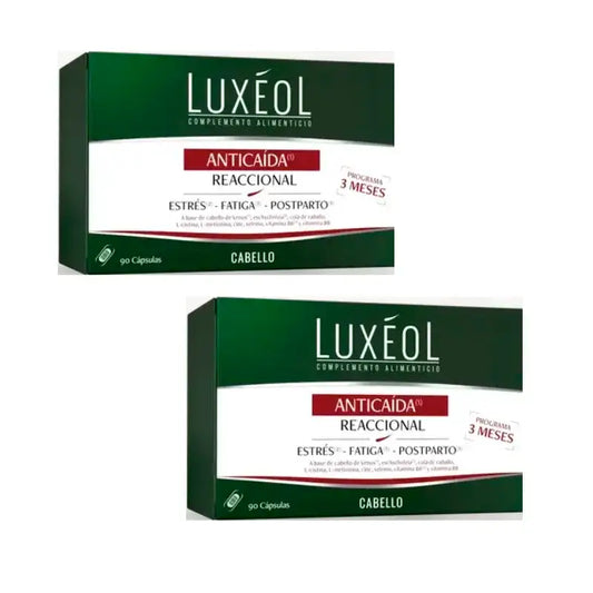 Luxeol Anticaida Reaccional, Pack 2 x 90 tablets