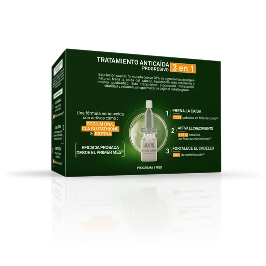 Luxeol Progressive Hair Loss Treatment 3 In 1, 14 Vials X 6 Ml