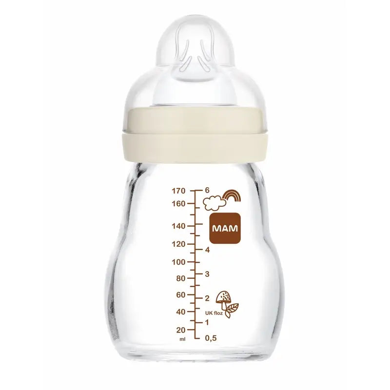 Mam Baby Baby Baby Bottle Crystal Feel Good Neutral Matt, 170Ml