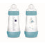Mam Baby Easy Start Feeding Bottle Anti-Colic Blue Matt, 2X260Ml