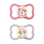 Mam Baby Pacifier Air Night Silicone Pink +6M, 2 Units