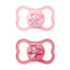Mam Baby Soother Air Silicone Pacifier Animal Pink +6M, 2 Units