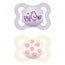 Mam Baby Supreme Silicone Pacifier Pink 2-6M, 2 Units