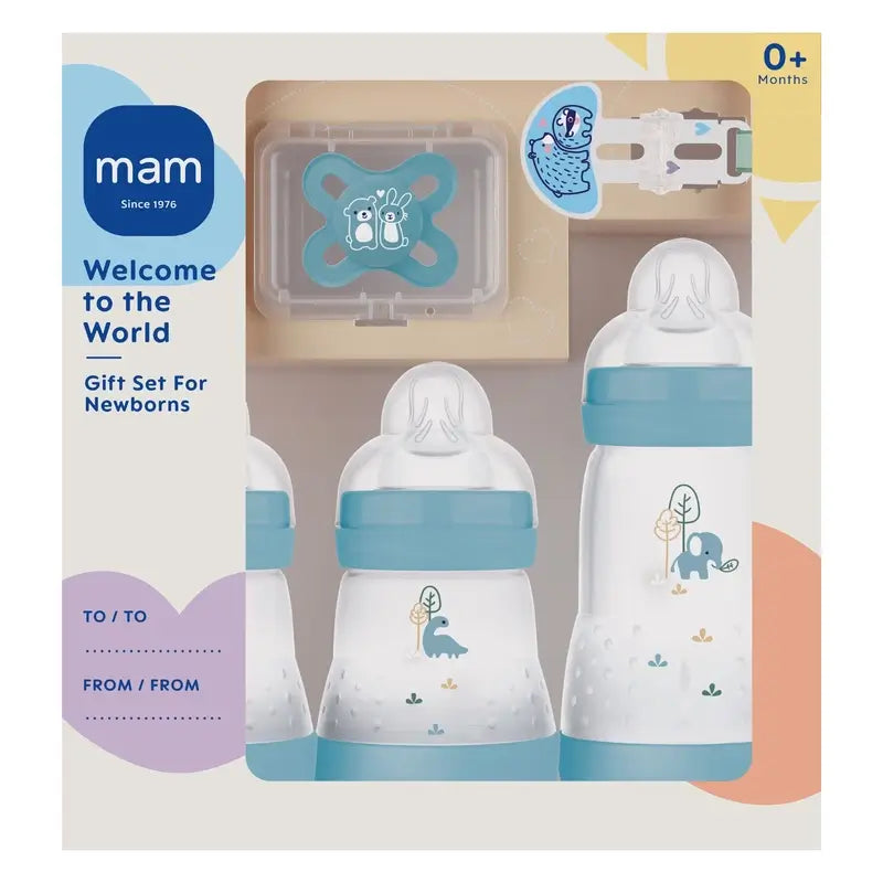 Mam Baby Welcome To The World Newborn Set Blue