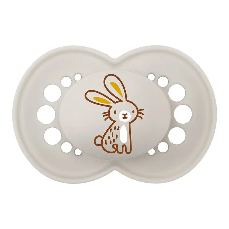 Mam Pacifier Original 6+ Silicone Matt Neutral, 2 units