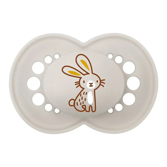 Mam Pacifier Original 6+ Silicone Matt Neutral, 2 units