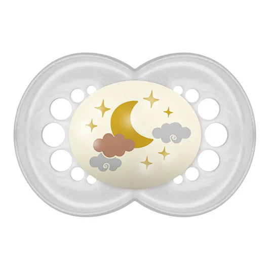 Mam Soother Original Night 16+ Silicone Neutral, 2 units