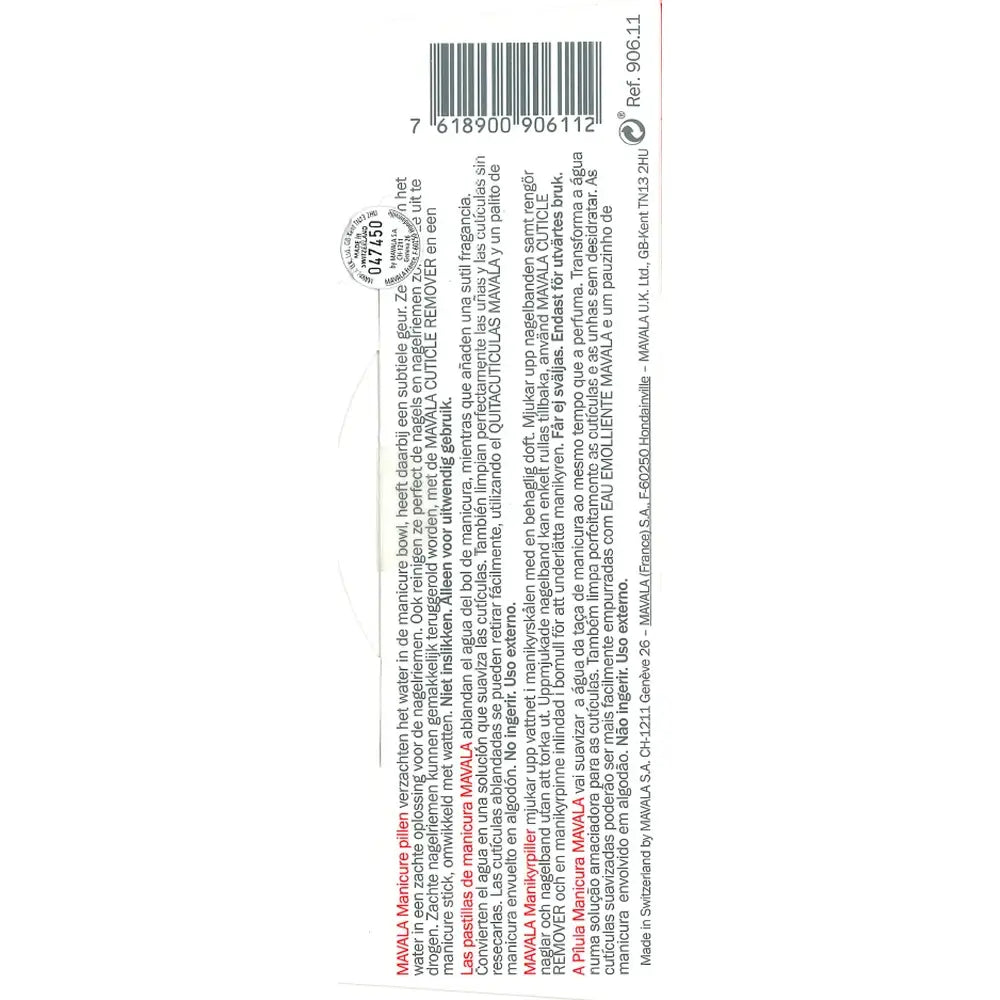 Mavala Manicure Tablets 6pcs.