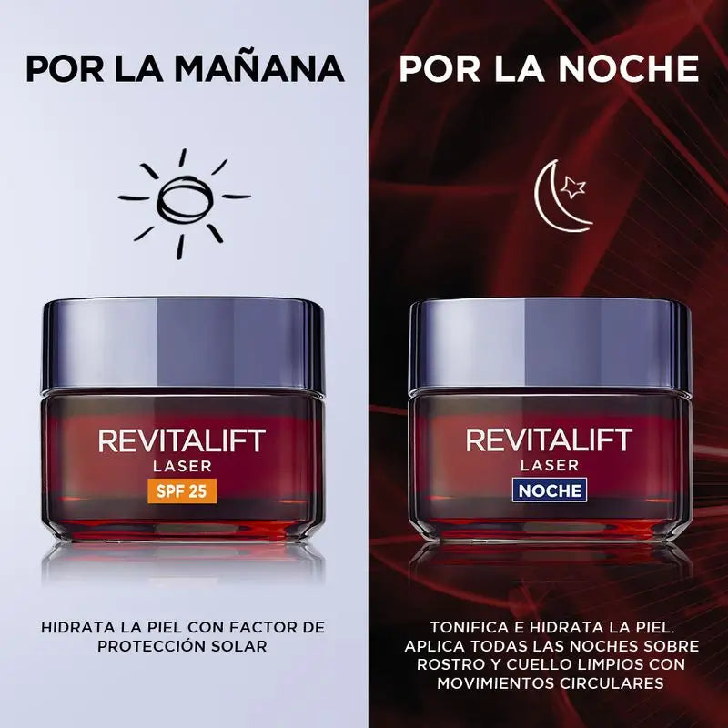 L'Oréal Paris Revitalift Laser Anti-Ageing Night Cream Triple Action, Anti-Wrinkle and Multi-Correction, 50 ml