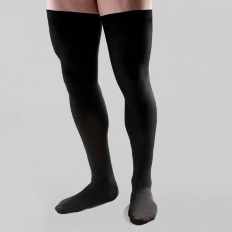 Farmalastic Men's Normal Compression Long Stocking Black, Large Size