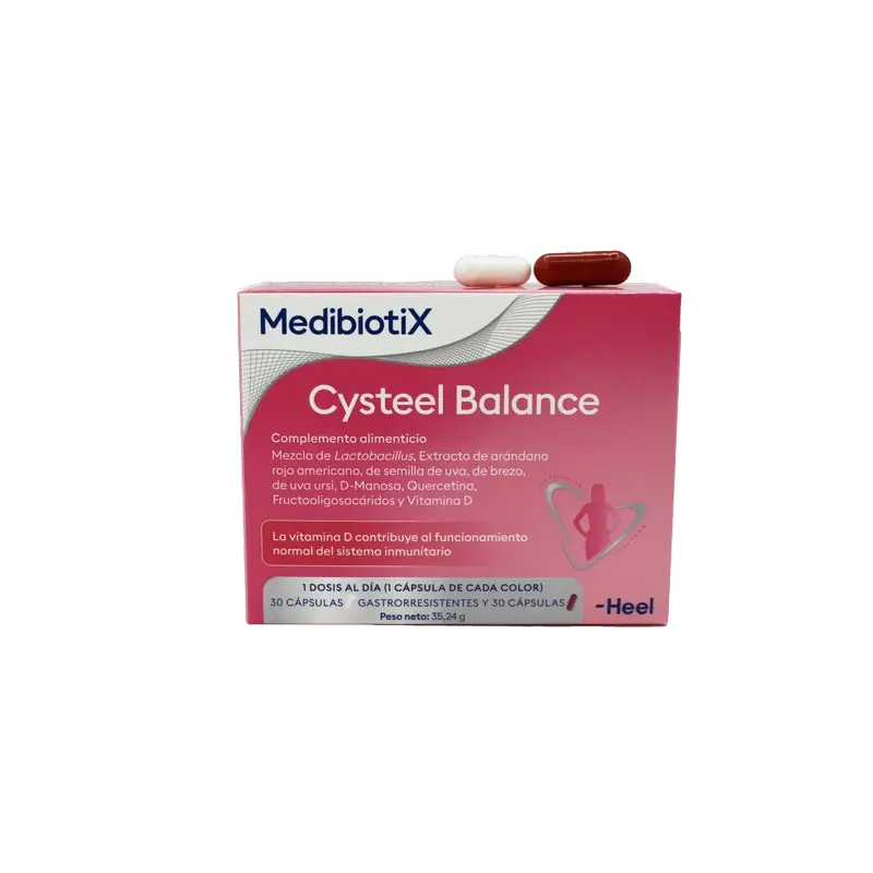 Medibiotix Cysteel Balance Food Supplement 30 and 30 Capsules