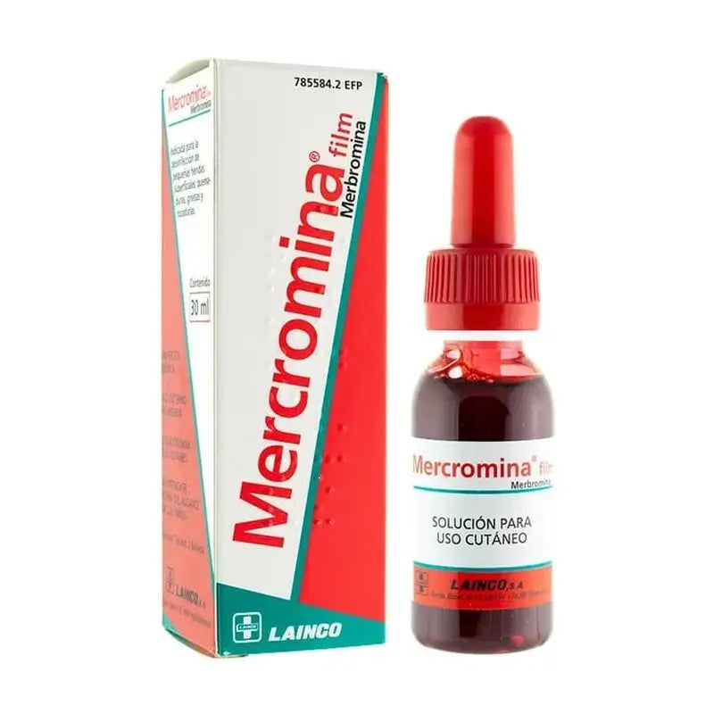 Mercurochrome Film 20 mg/ml Topical Solution 30 ml
