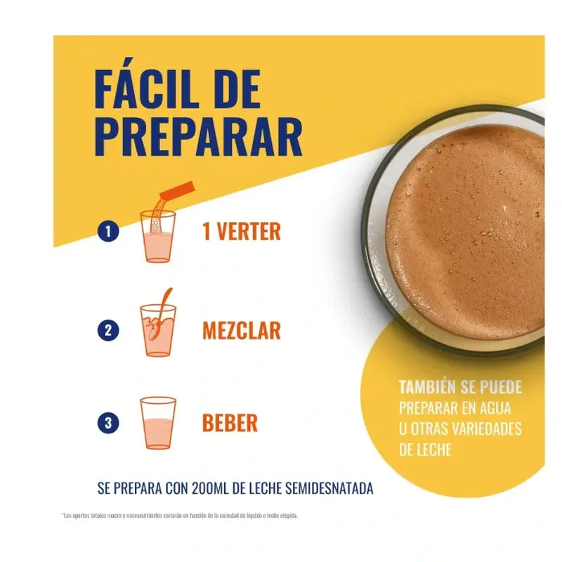 Meritene Strength & Vitality Chocolate Flavour Shake, 15 sachets x 30 g