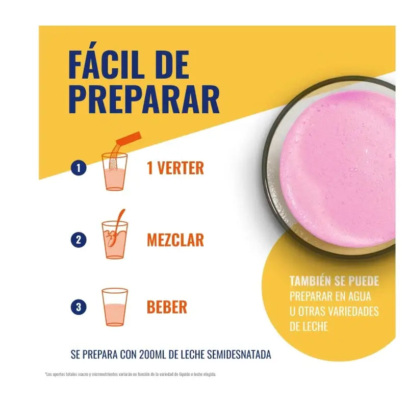 Meritene Strength and Vitality Shake Strawberry Flavour, 15 sachets x 30 g