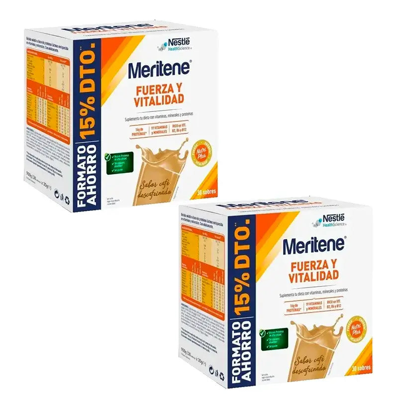 Meritene Strength & Vitality Decaffeinated Coffee Savings Pack 2 x 30 sachets