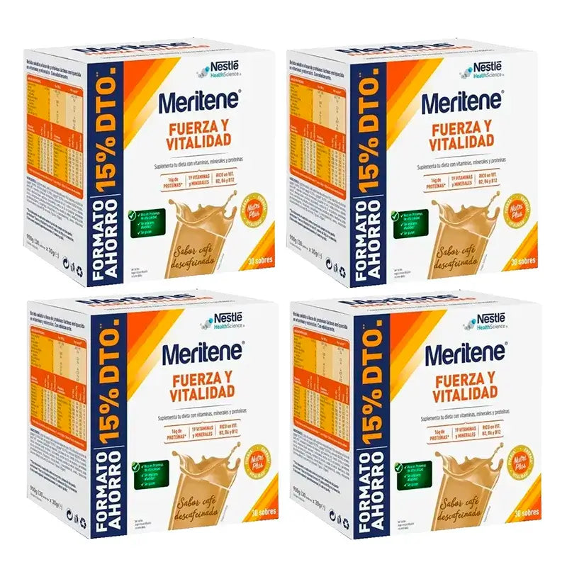 Meritene Strength & Vitality Decaffeinated Coffee Savings Pack 4 x 30 sachets