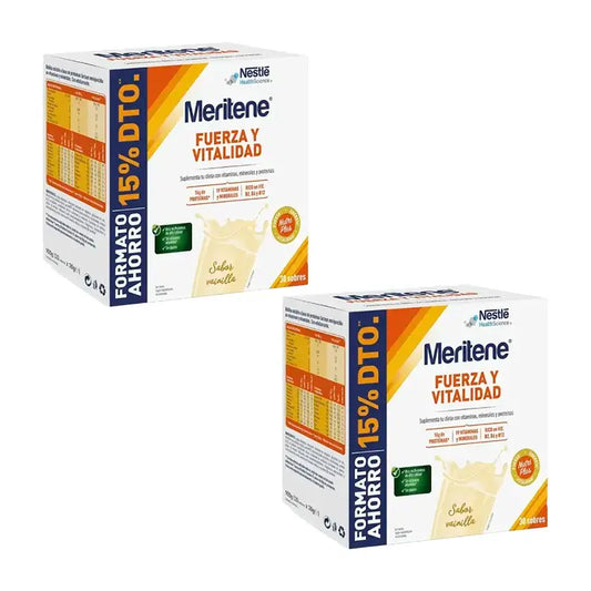 Meritene Strength & Vitality Vanilla Savings Pack 2 x 30 packets