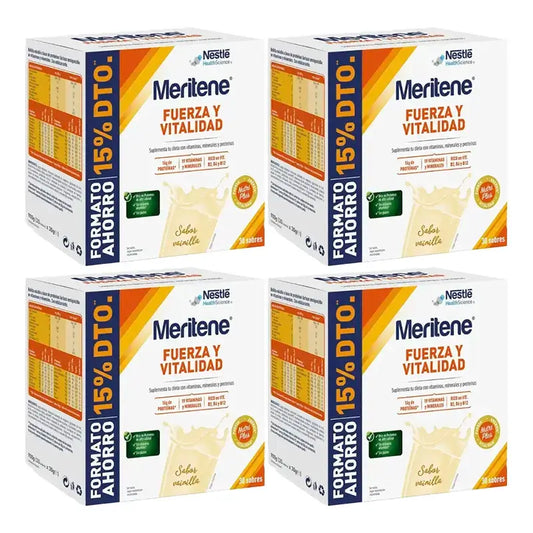 Meritene Strength & Vitality Vanilla Savings Pack 4 x 30 sachets