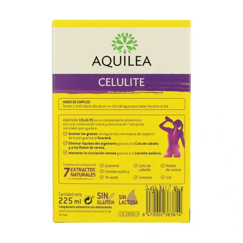 Aquilea Celulite Pineapple Flavour, 15 Soluble Sticks