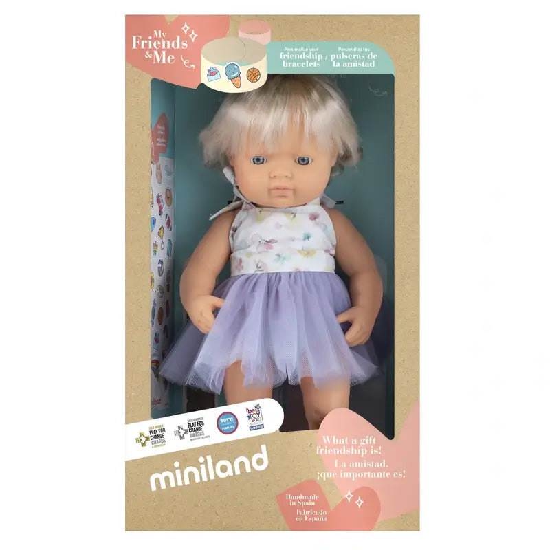 Miniland Doll With Cochlear Implant 38 Cm My Friends & Me