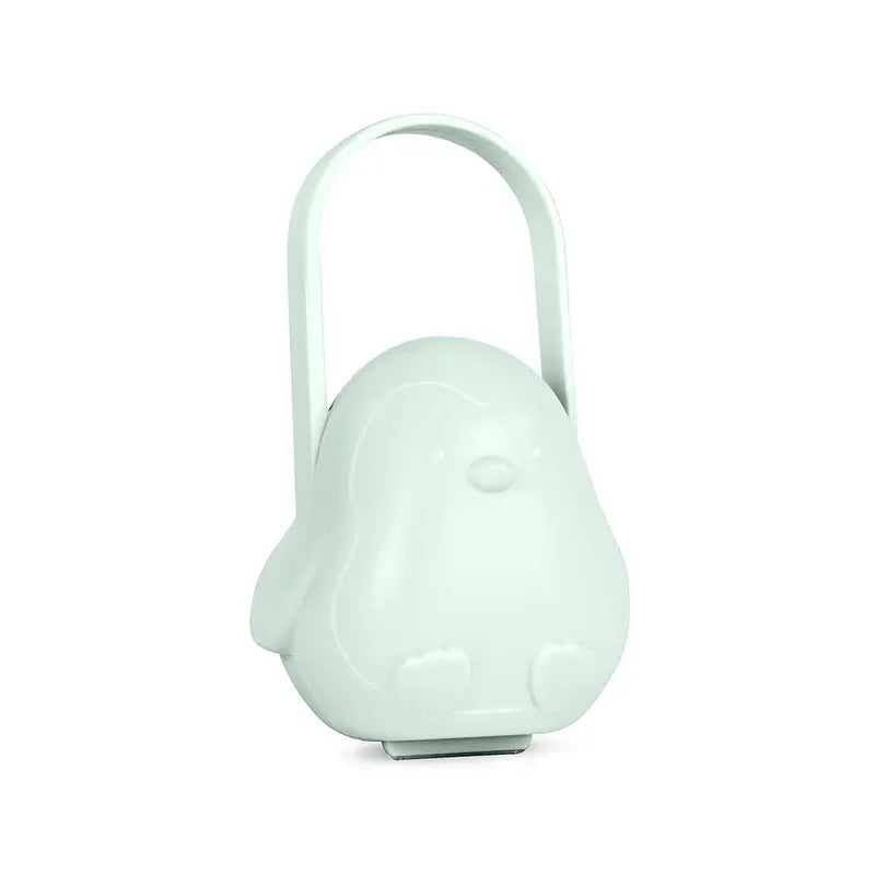 Miniland Penguin Pacifier Holder with Handle Mint Penguin