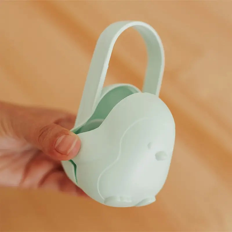 Miniland Penguin Pacifier Holder with Handle Mint Penguin