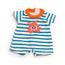 Miniland Ropa Pijama Verano A Rayas Para Muñeco 21 Cm  