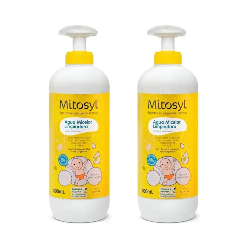 Mitosyl Baby Micellar No Rinse Water, 2X500 Ml